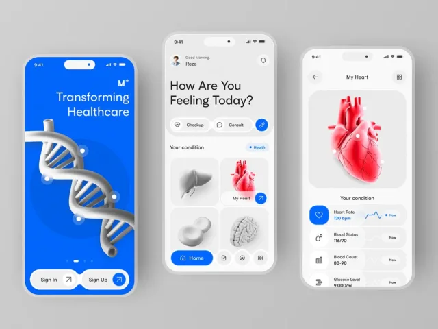Genomics health app — App UI