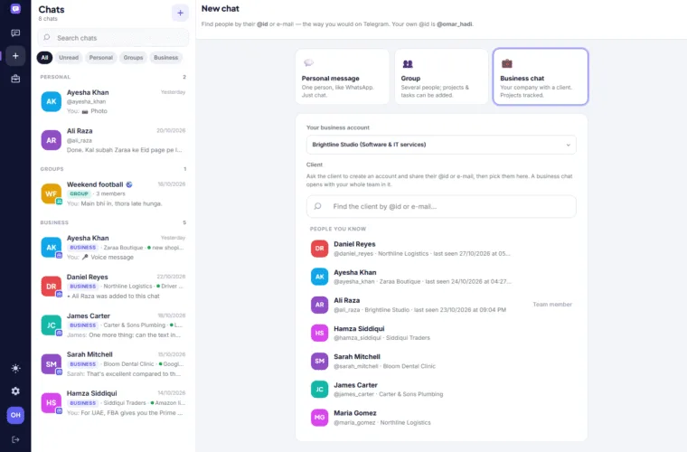 Start a chat