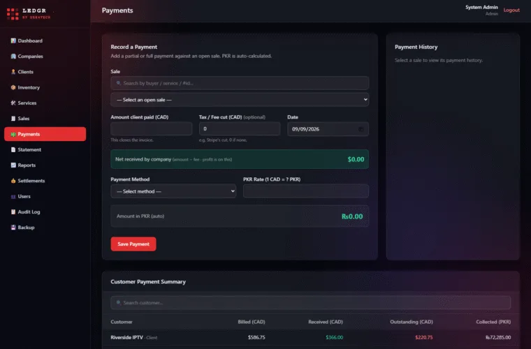 Payments
